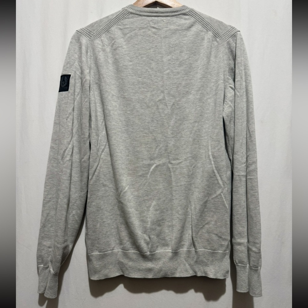 Belstaff Light Gray Crewneck Sweater - Picture 3 of 10